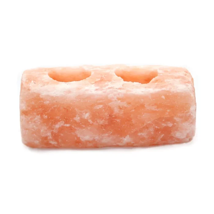 2 Hole Bar Natural Candle Holder - Image 1