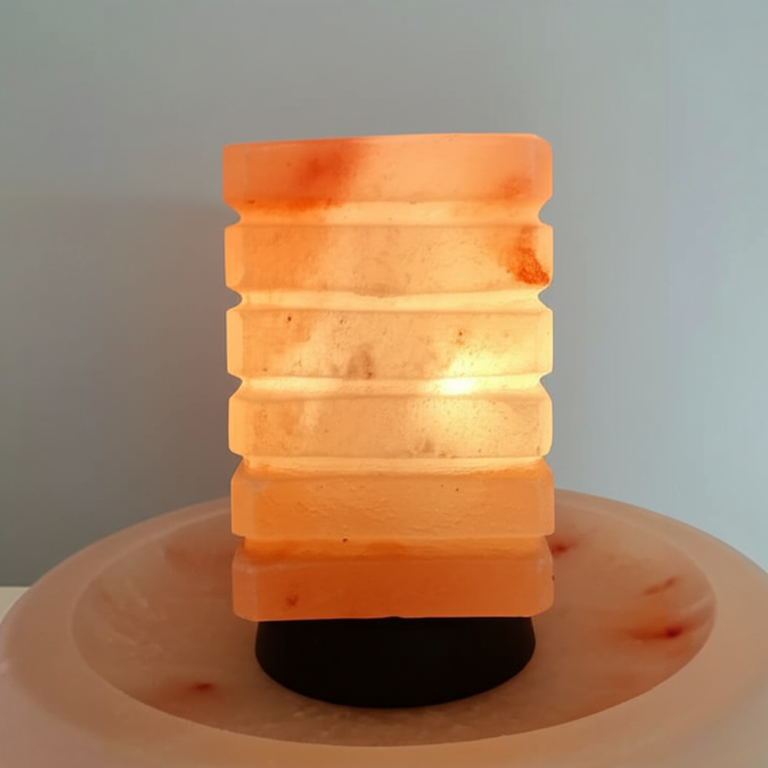 Classic Collection UK7 Ltd Himalayan Pink Salt Lamp Rectangular Carved Shape. - Image 6