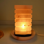 Classic Collection UK7 Ltd Himalayan Pink Salt Lamp Rectangular Carved Shape. - Image 2