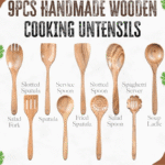 7-Piece Natural Acacia Wood Kitchen Utensil Set - Image 2