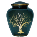 Aluminium Cremation Urn - Green