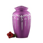 Aluminium Cremation Urn - Pink Color