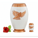 Modern Brown Aluminium Cremation Urn