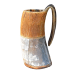CARVED HORN MUG 7” INCH